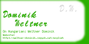 dominik weltner business card